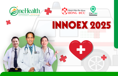 OneHealth Foundation đồng hành cùng Bệnh Viện Hồng Đức 3 & DR.OH tài trợ y tế & xe cấp cứu cho sự kiện INNOEX 2025